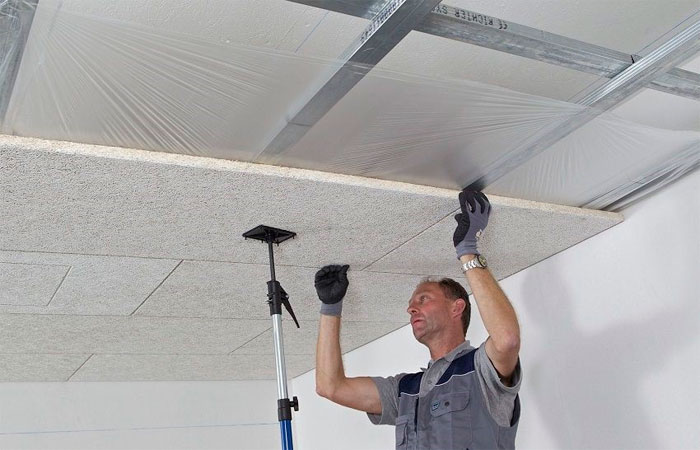 Как обустроить гипсокартонный потолок с шумоизоляцией