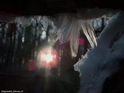 Снежные волосы, одно из зимних явлений, фото 10