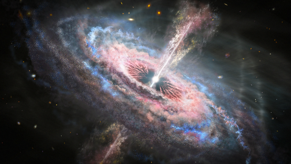 Ослепительно яркие черные дыры могли бы помочь космологам заглянуть глубже в прошлое Вселенной