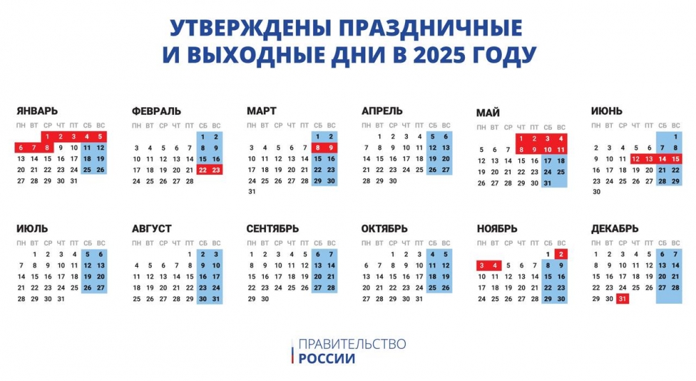 🗓️ Отдых 2025: Полный гид по выходным для российских работников!