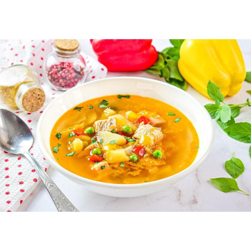 Суп с пекинской капустой и курицей, фото 1