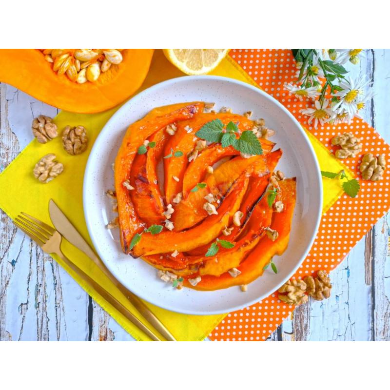 Тыква в аэрогриле кусочками быстро и вкусно