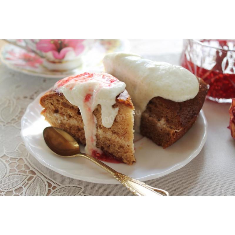 Пирог на кефире со сметанным кремом, фото 1