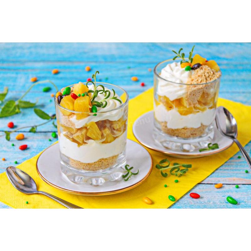 Десерт с ананасом, фото 1