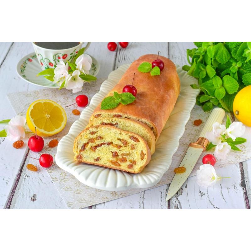 Рулет с изюмом из дрожжевого теста