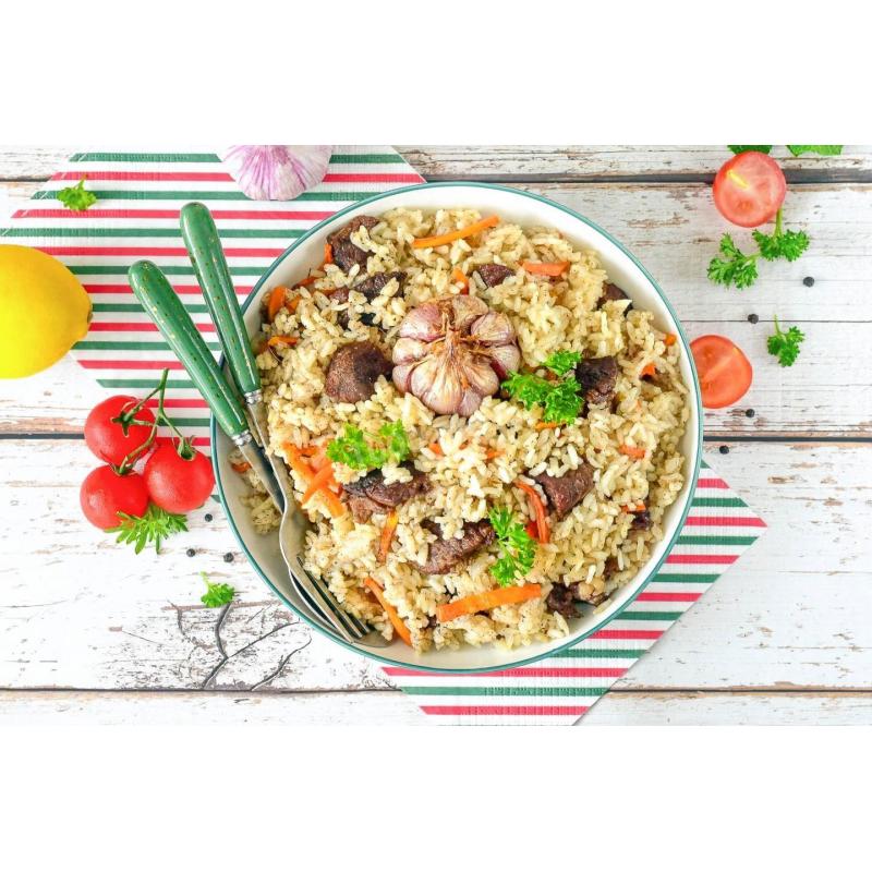 Плов в аэрогриле ароматный и рассыпчатый, как в казане