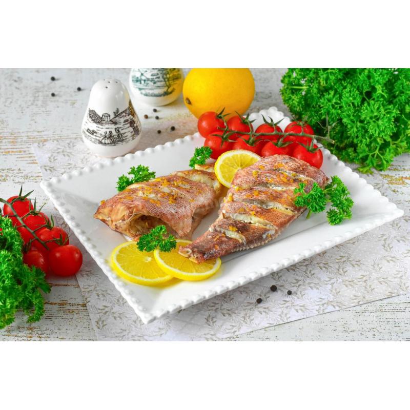 Морской окунь в аэрогриле