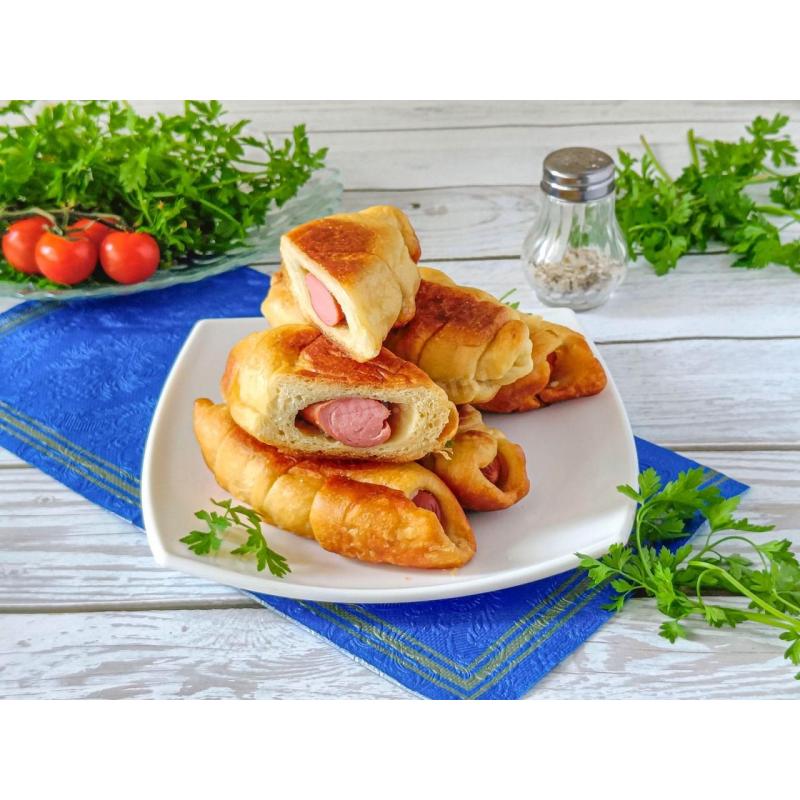 Сосиски в тесте в мультиварке в слоеном тесте, фото 2