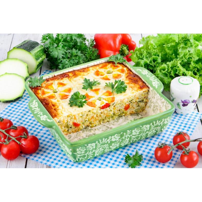 Кабачки с рисом в духовке