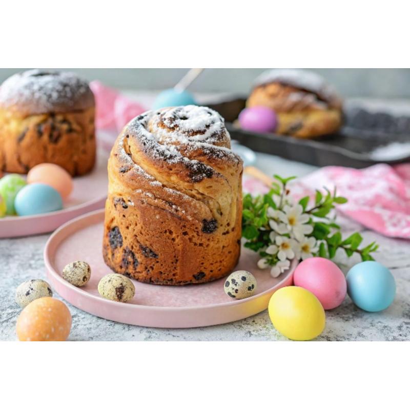 Пасхальный кулич с маком на желтках