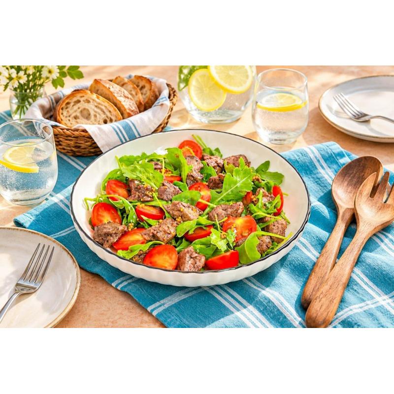 Салат с рукколой и печенью