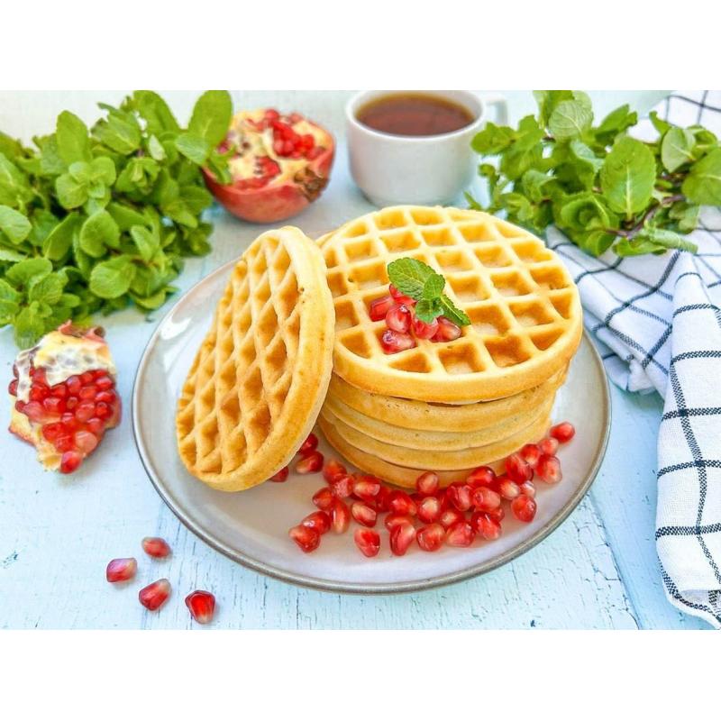 Вафли на сгущенке на завтрак