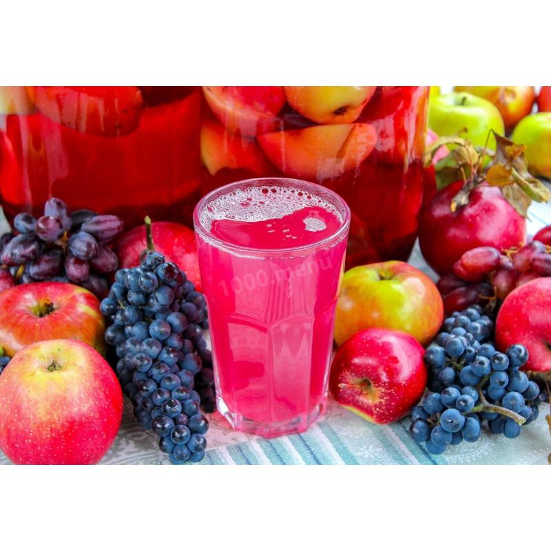 Компот из яблок и винограда на зиму