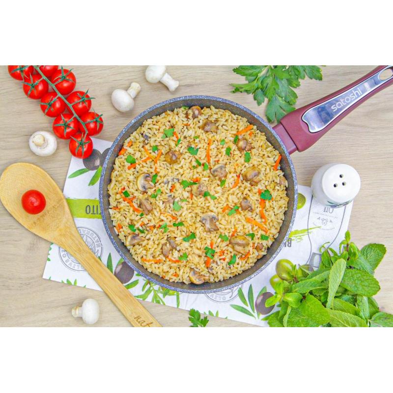 Рис с грибами на сковороде на второе, фото 2