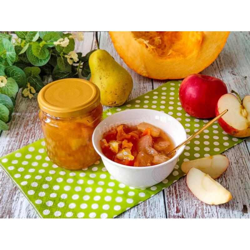 Варенье из тыквы с яблоками заготовка на зиму, фото 1