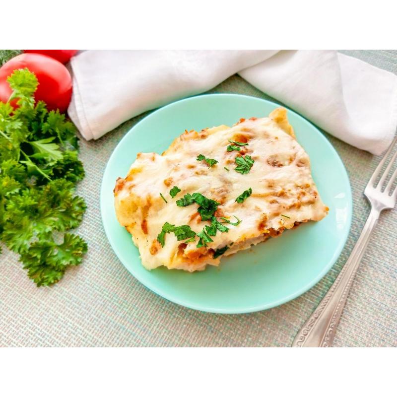 Запеканка с мясным фаршем и цветной капустой