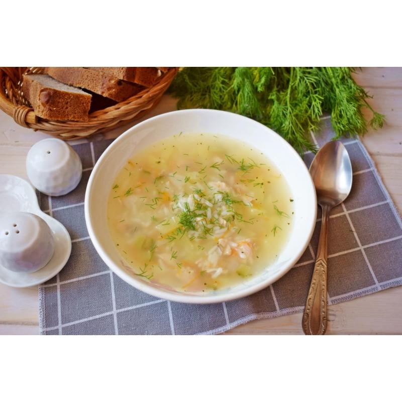 Суп из консервированной горбуши с рисом