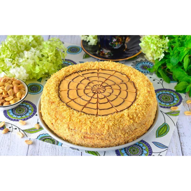Торт Коровка с вареной сгущенкой