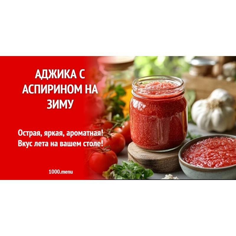 Аджика с аспирином на зиму