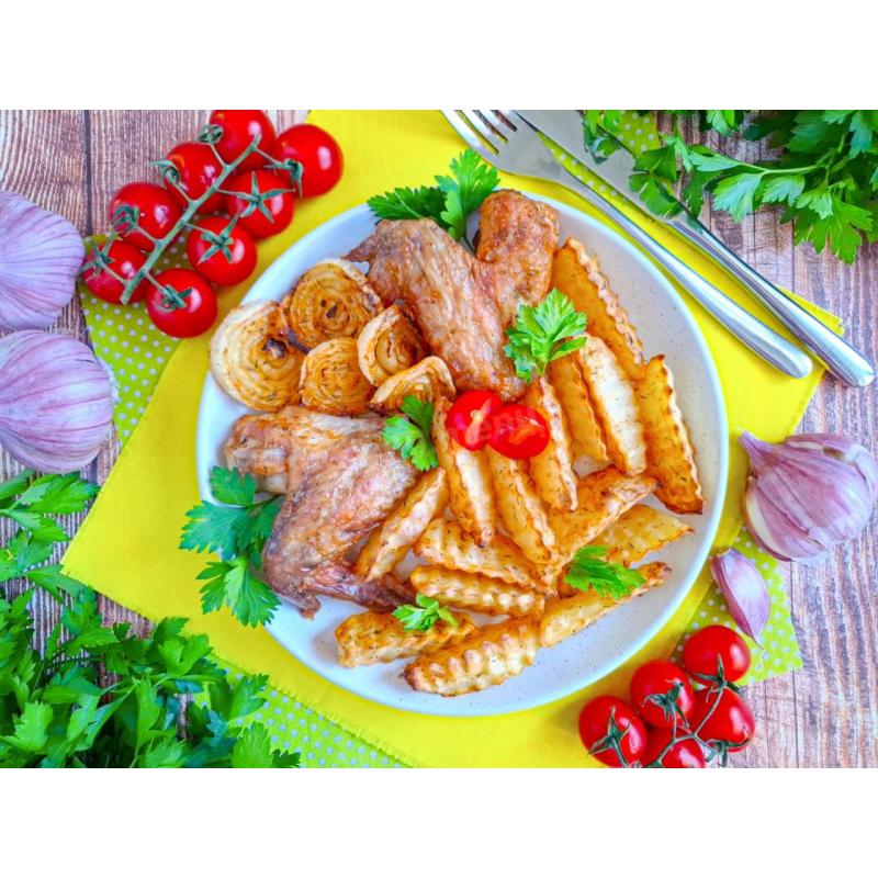Курица с картошкой в аэрогриле