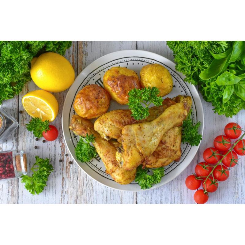 Хрустящие куриные голени в аэрогриле