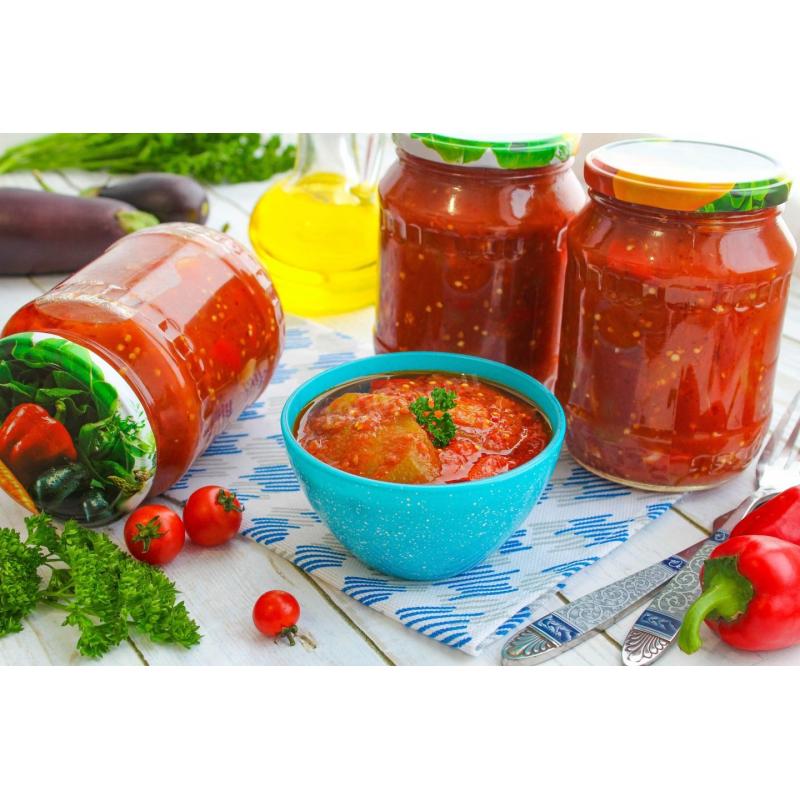 Салат язык баклажаны на зиму с перцем помидорами и чесноком, фото 2