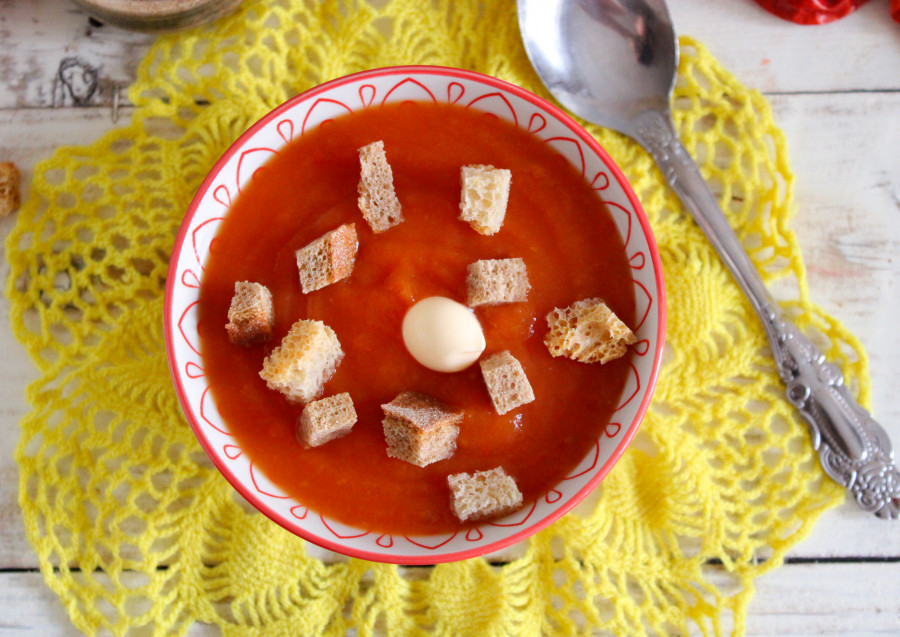 Тыквенно-томатный крем-суп