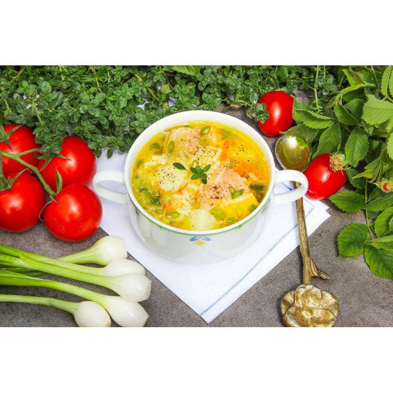 Рыбный суп с рисом