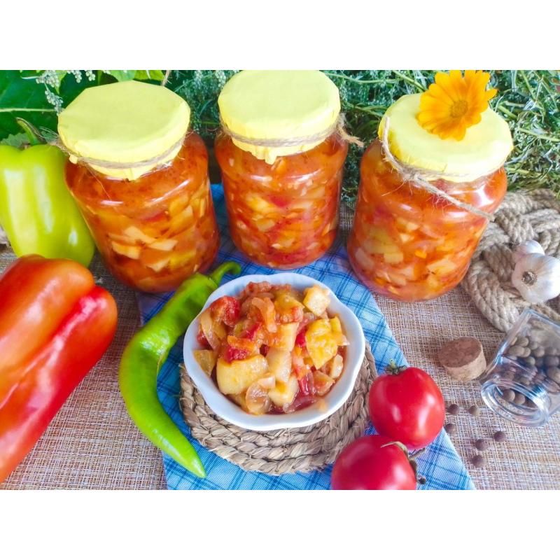Кабачки морковь перец лук на зиму