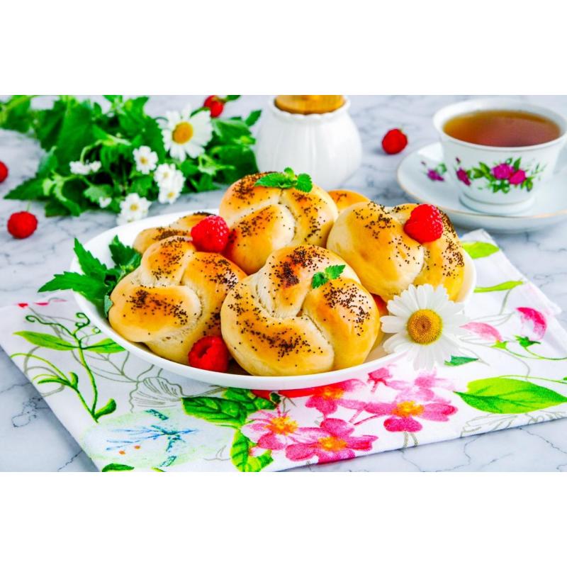 Сладкие булочки в духовке из дрожжевого теста, фото 1
