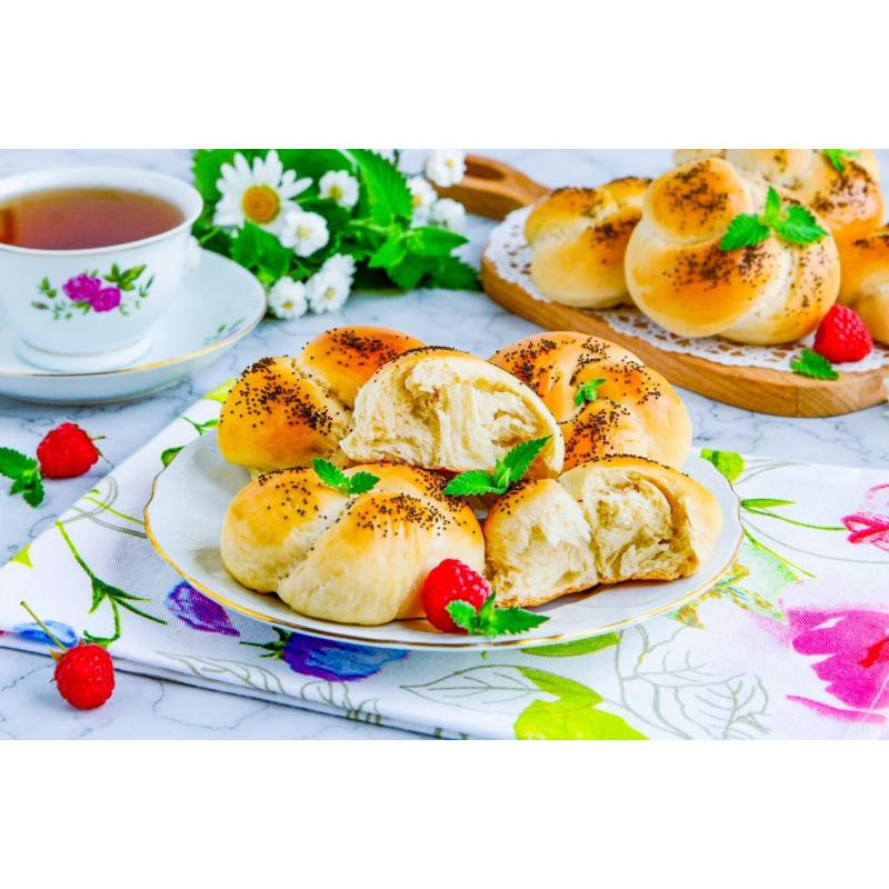 Сладкие булочки в духовке из дрожжевого теста, фото 2