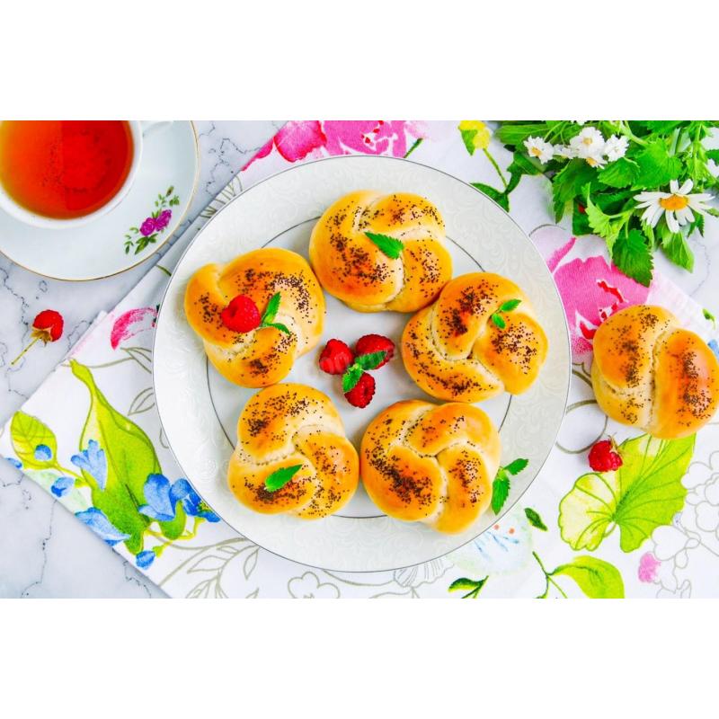 Сладкие булочки в духовке из дрожжевого теста, фото 3