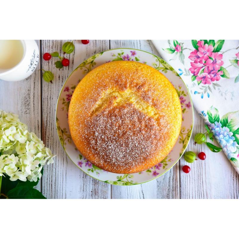 Пышный манник на молоке в духовке, фото 3