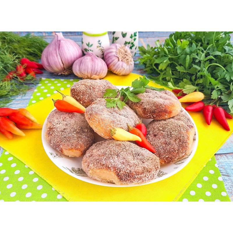 Куриные котлеты в панировке в аэрогриле
