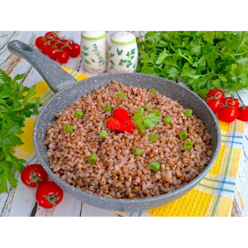 Гречневая каша на сковороде