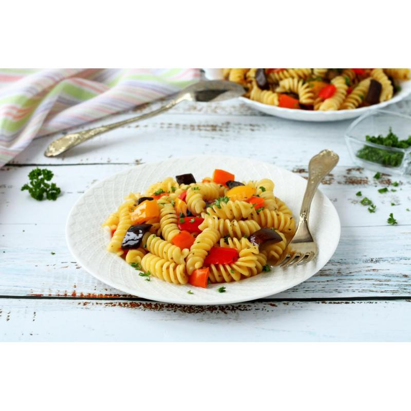 Макароны с овощами на сковороде, фото 2