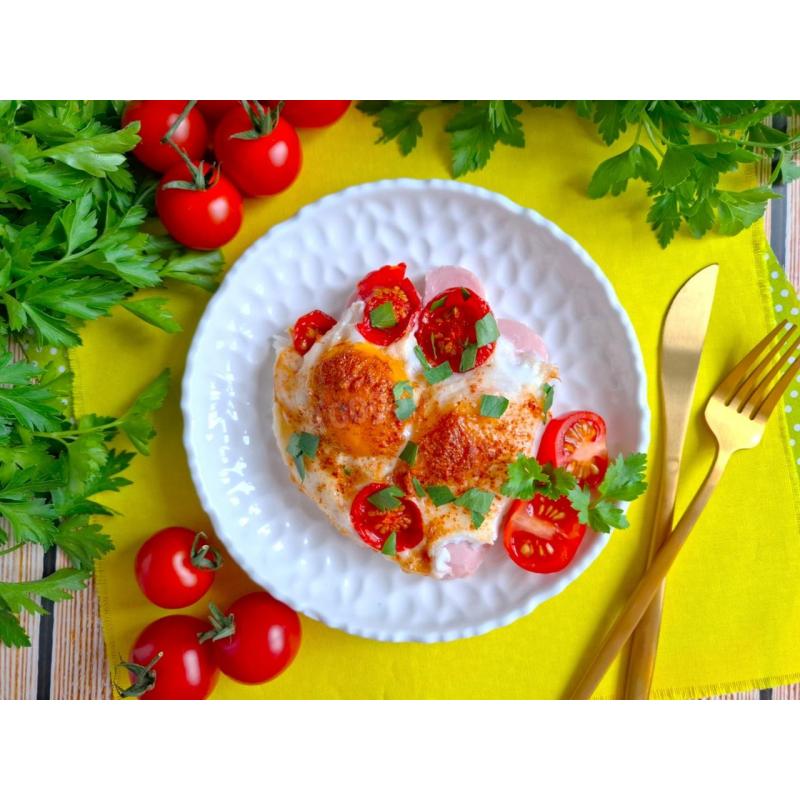 Яичница в аэрогриле на завтрак