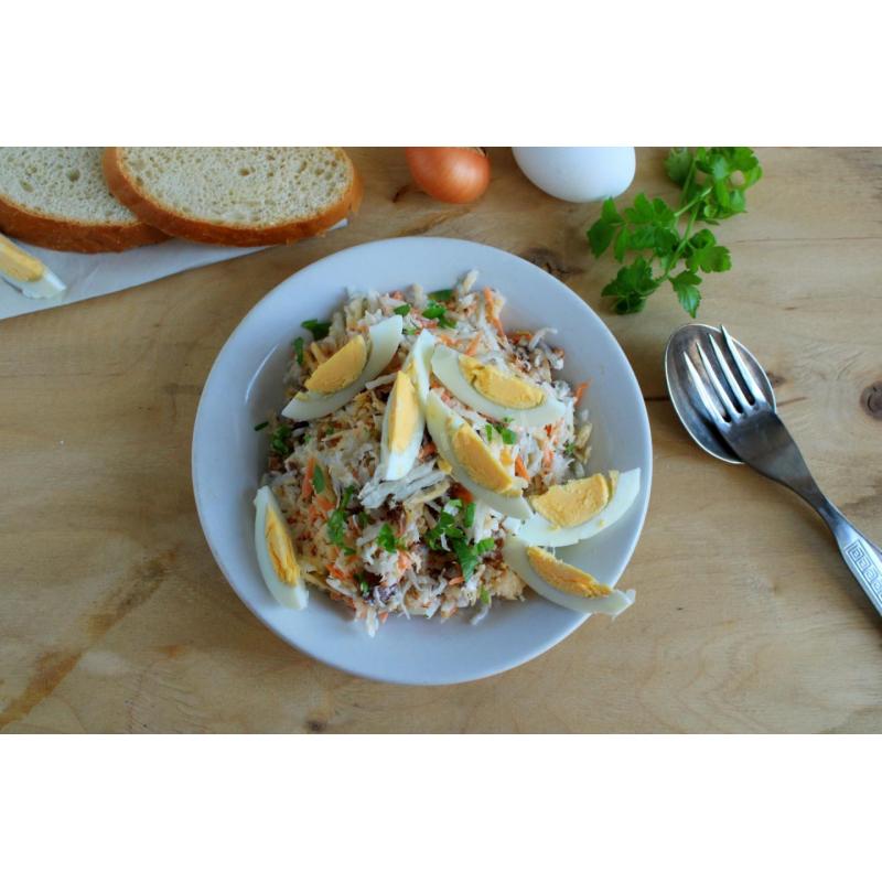 Салат с редькой яйцами мясом и майонезом