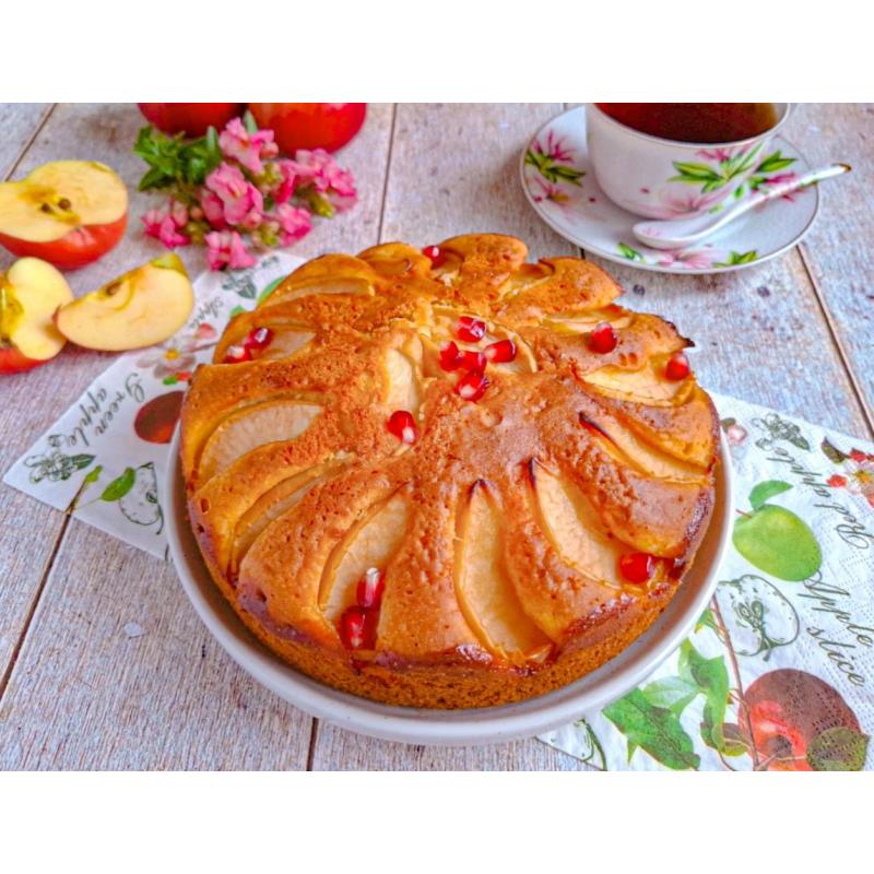 Пирог в аэрогриле с яблоками на завтрак, фото 1