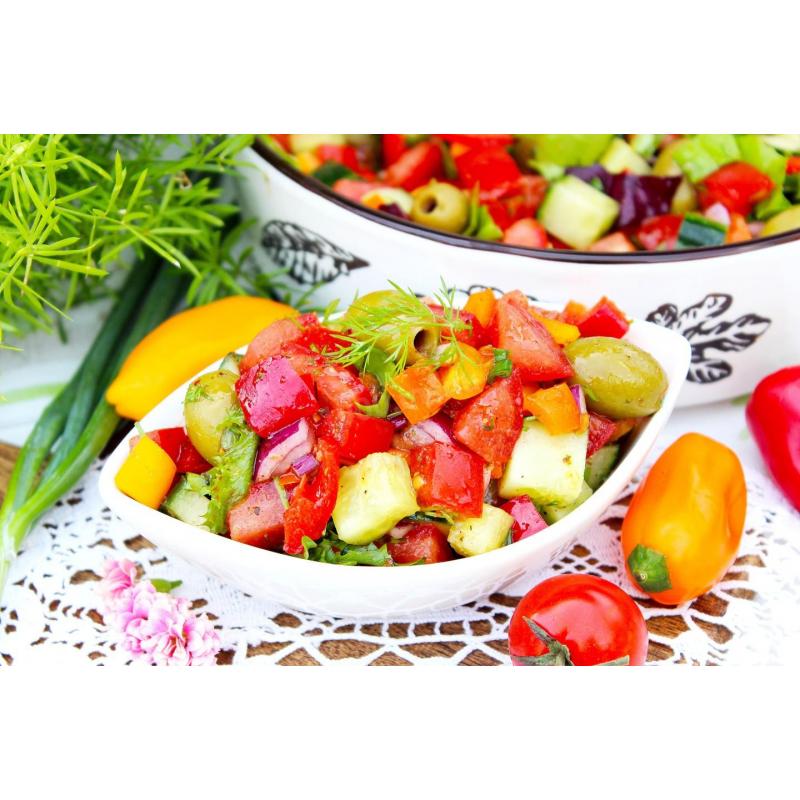 Салат огурец помидор перец болгарский, фото 1