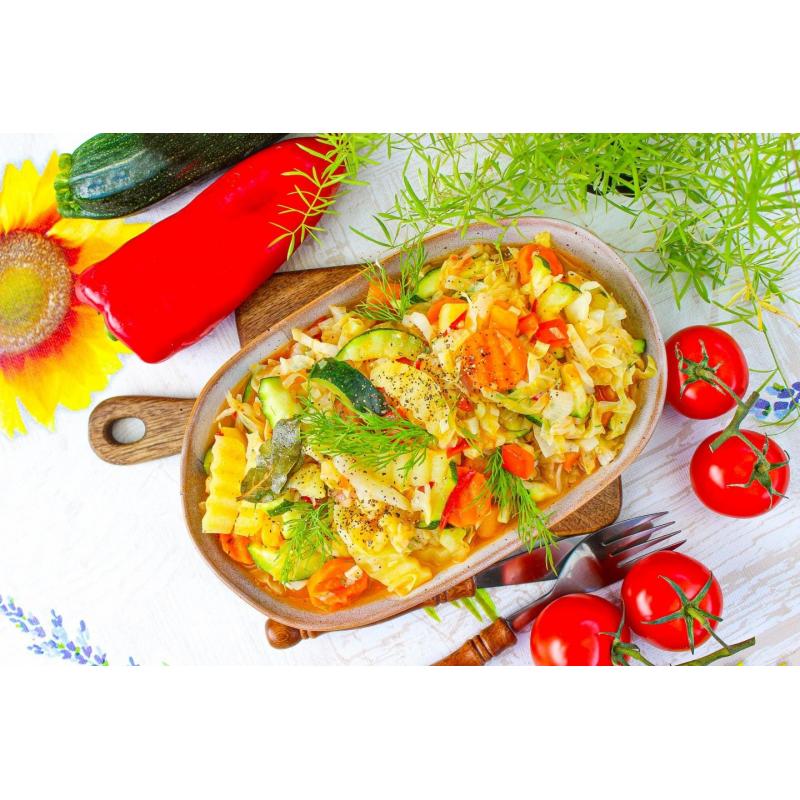 Рагу овощное с капустой и с картошкой