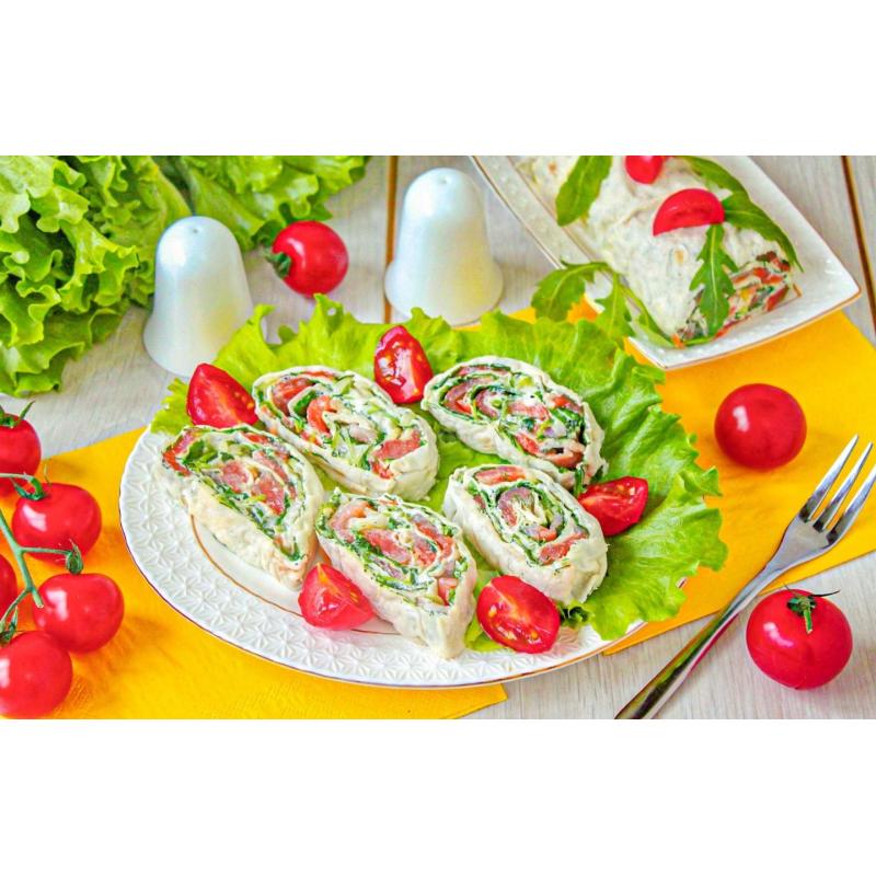 Лаваш с форелью