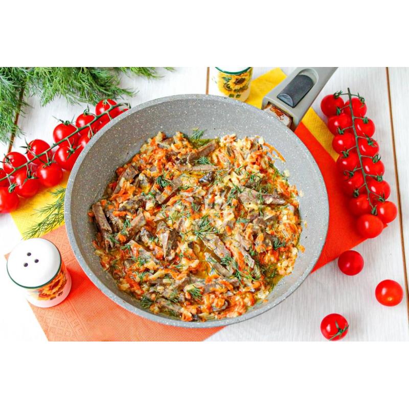 Сердце тушеное свиное