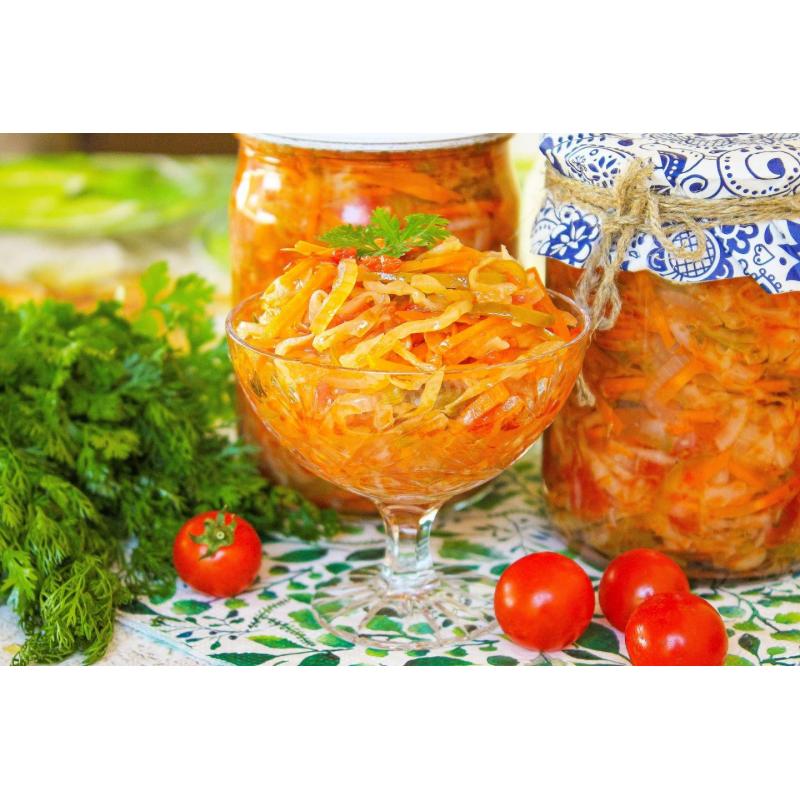 Капуста помидоры перец салат на зиму, фото 2