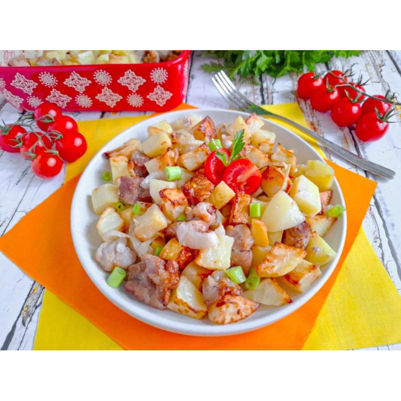 Свинина с картошкой в аэрогриле