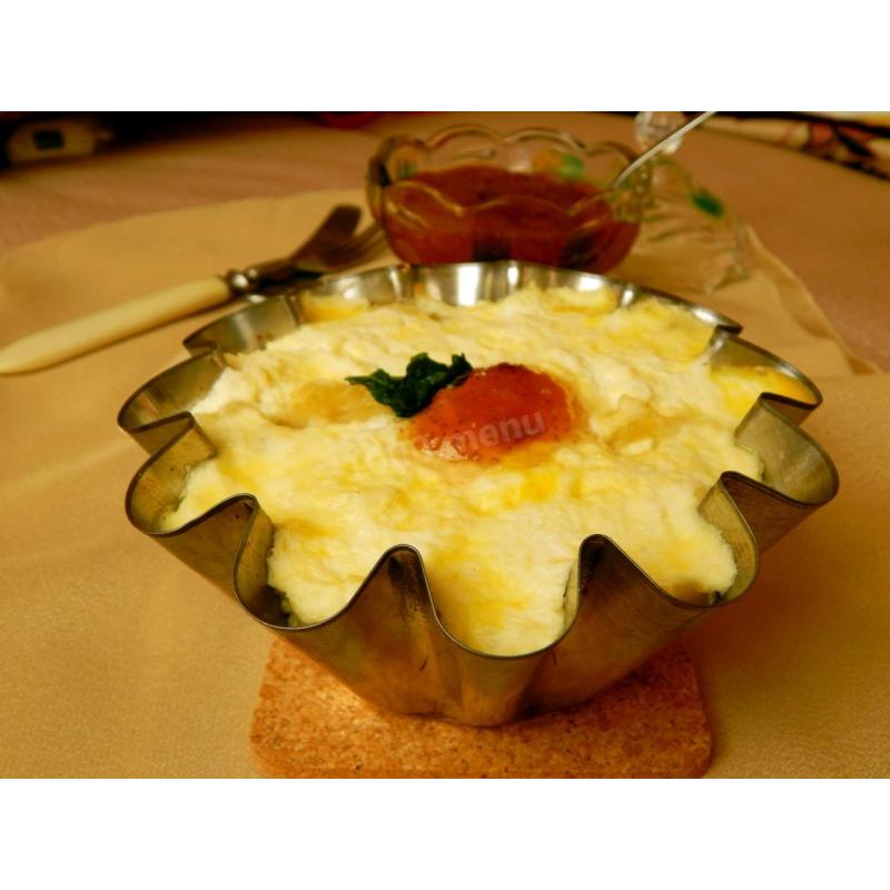 Макароны с творогом и сливками в духовке