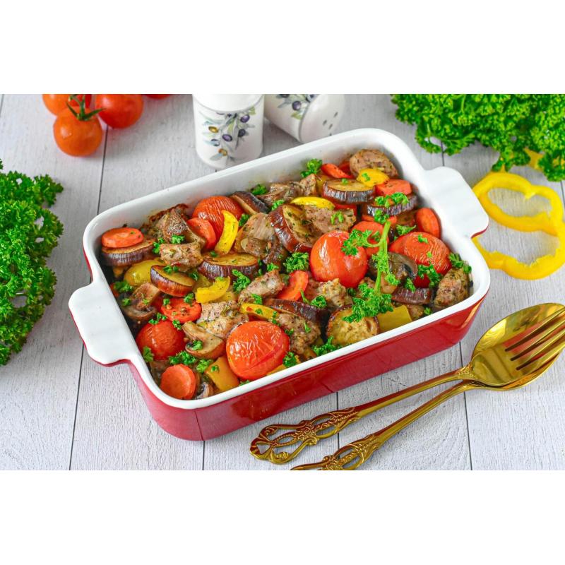 Мясо с овощами в аэрогриле на второе