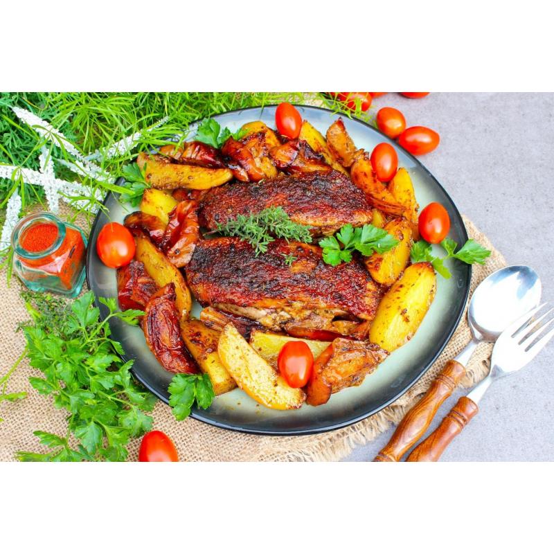 асадо стейк. гусь фаршированный яблоками и черносливом.