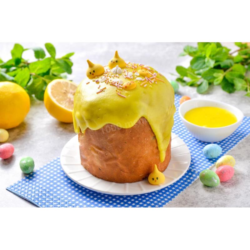 Лимонная глазурь для кулича