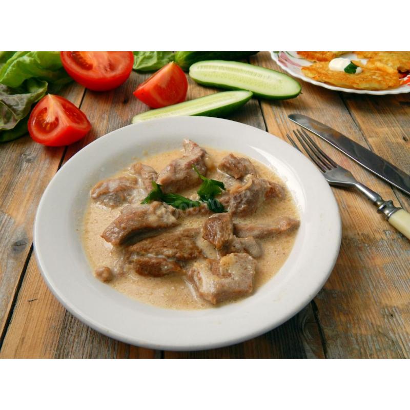 Говядина в сметанном соусе тушеная, фото 2